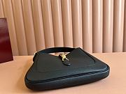 Gucci Jackie 1961 Small Shoulder Bag Black Grain Leather - 19x27.5x4cm - 6