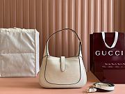 Gucci Jackie 1961 Small Shoulder Bag White Grain Leather - 19x27.5x4cm - 6