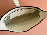 Gucci Jackie 1961 Small Shoulder Bag White Grain Leather - 19x27.5x4cm - 2