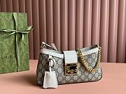 Gucci Padlock Small Shoulder Bag White - 26.5x13.5x4.5cm - 1