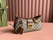 Gucci Padlock Small Shoulder Bag Brown - 26.5x13.5x4.5cm - 1