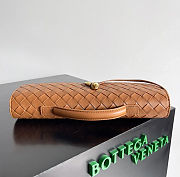 Bottega Veneta Andiamo Clutch Bag In Cognac - 31x13x3cm - 5