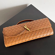 Bottega Veneta Andiamo Clutch Bag In Cognac - 31x13x3cm - 4