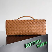 Bottega Veneta Andiamo Clutch Bag In Cognac - 31x13x3cm - 3