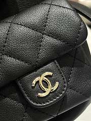 Chanel 23A Duma Backpack Large Shiny Calfskin Black - 20x21x11cm - 2