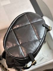 Chanel 19 Backpack Shiny Lambskin Black - 26x22x16cm - 4