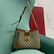 Gucci Padlock GG Medium Shoulder Bag Blrown - 32.5x24x5.5cm - 1