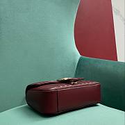 Gucci GG Marmont Mini Shoulder Red Leather - 22x13x6cm - 4