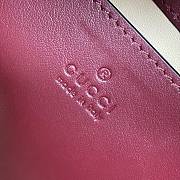 Gucci GG Marmont Mini Shoulder Red Leather - 22x13x6cm - 2