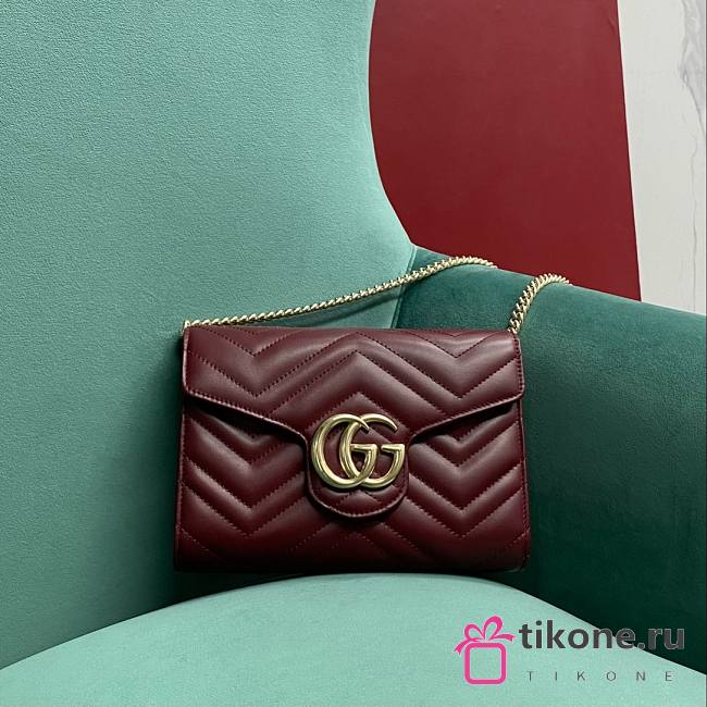 Gucci GG Marmont Super Mini Bag Red - 20x13x6cm - 1