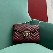 Gucci GG Marmont Super Mini Bag Red - 20x13x6cm - 1