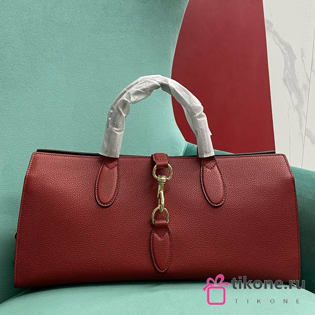 Gucci Medium Tote Bag with Hook Closure Red - 40x19.5x12cm - 1