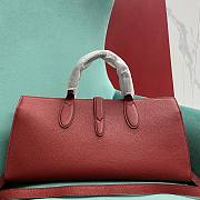 Gucci Medium Tote Bag with Hook Closure Red - 40x19.5x12cm - 4