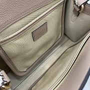 Gucci Small Tote Bag With GG Shadow Beige - 24x17.5x8.5cm - 5