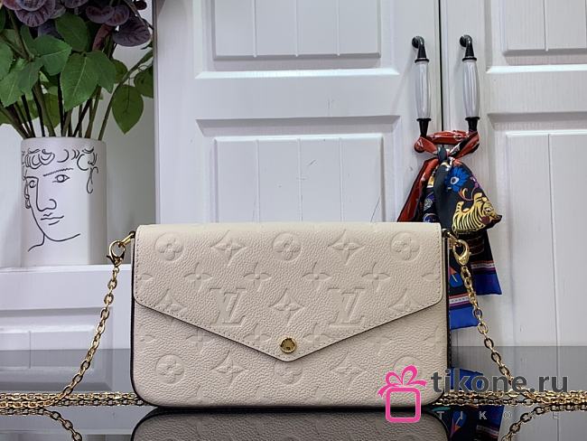 LV Félicie Pochette Cream M82363 - 21x12x3cm - 1