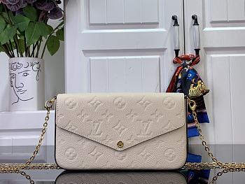 LV Félicie Pochette Cream M82363 - 21x12x3cm