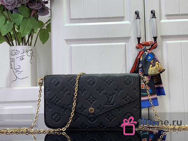 LV Félicie Pochette Black M82477 - 21x12x3cm - 1