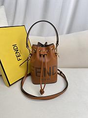 Fendi Mon Tresor Brown Leather Mini Bag - 18x10x12xm - 1