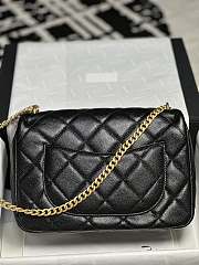 Chanel Caviar 24P Heart Adjustable Strap Black - 24x19x9cm - 5