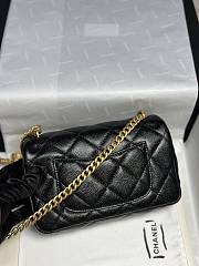 Chanel Caviar 24P Heart Adjustable Strap Black - 19x12x8cm - 5