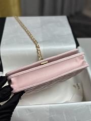 Chanel Wallet on Chain Shiny Lambskin & Gold-Tone Metal Pink - 19cm - 6