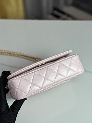 Chanel Mini Flap Bag Shiny Lambskin & Gold-Tone Metal Pink - 11.5×18×5.5cm - 6