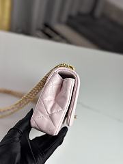 Chanel Mini Flap Bag Shiny Lambskin & Gold-Tone Metal Pink - 11.5×18×5.5cm - 5