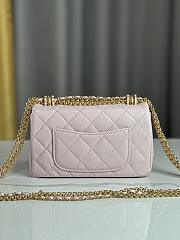 Chanel Mini Flap Bag Shiny Lambskin & Gold-Tone Metal Pink - 11.5×18×5.5cm - 4