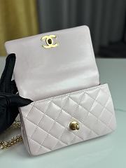 Chanel Mini Flap Bag Shiny Lambskin & Gold-Tone Metal Pink - 11.5×18×5.5cm - 3