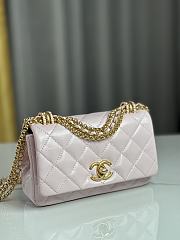 Chanel Mini Flap Bag Shiny Lambskin & Gold-Tone Metal Pink - 11.5×18×5.5cm - 2