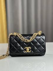 Chanel Mini Flap Bag Shiny Lambskin & Gold-Tone Metal Balck - 11.5×18×5.5cm - 1