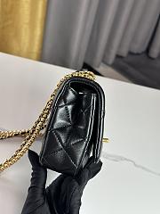 Chanel Mini Flap Bag Shiny Lambskin & Gold-Tone Metal Balck - 11.5×18×5.5cm - 5