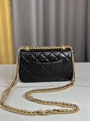 Chanel Mini Flap Bag Shiny Lambskin & Gold-Tone Metal Balck - 11.5×18×5.5cm - 3