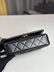 Chanel Mini Flap Bag Shiny Lambskin & Gold-Tone Metal Balck - 11.5×18×5.5cm - 2