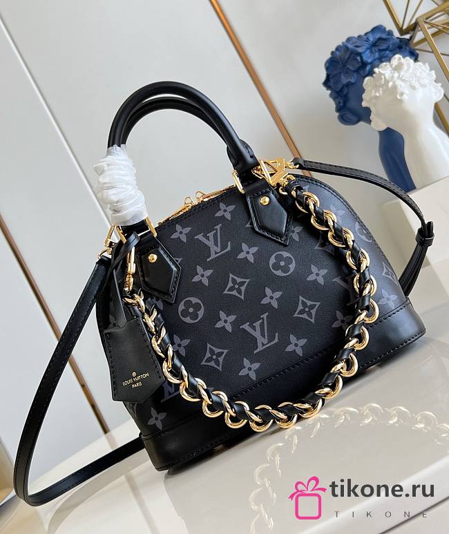 LV Alma BB Monogram Ink Black M12289 - 23.5x17.5x11.5cm - 1