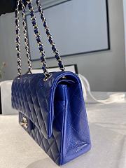 Chanel Classic Handbag Caviar Blue - 25cm - 2