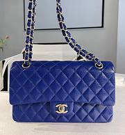 Chanel Classic Handbag Caviar Blue - 25cm - 1