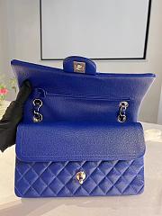 Chanel Classic Handbag Caviar Blue - 25cm - 6