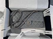 Chanel Classic Handbag Caviar Gray- 25cm - 5