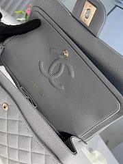 Chanel Classic Handbag Caviar Gray- 25cm - 2