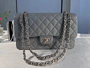 Chanel Classic Handbag Caviar Gray- 25cm - 1