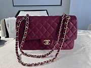 Chanel Classic Handbag Caviar Burgundy - 25cm - 1