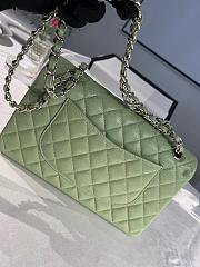 Chanel Classic Handbag Caviar Green - 25cm - 4