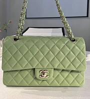 Chanel Classic Handbag Caviar Green - 25cm - 1