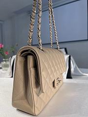 Chanel Classic Handbag Caviar Beige - 25cm - 4