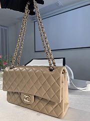 Chanel Classic Handbag Caviar Beige - 25cm - 3