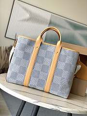 LV Weekend Tote Damier Denim 3D N40702 - 43x34x17.5cm - 3