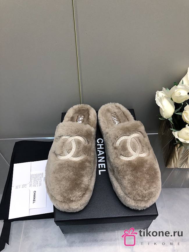 Chanel Mule Gray 14418 - 1