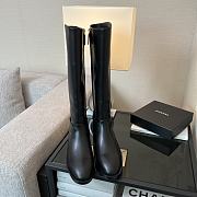 Chanel High Boots Black Leather 14424 - 4