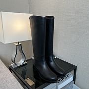 Chanel High Boots Black Leather 14425 - 1